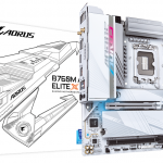 GIGABYTE、Intel B760 チップセット搭載マザーボード「B760M AORUS ELITE X AX」を発売