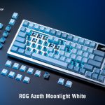 ASUS JAPAN、 ゲーミングキーボード「ROG Azoth」の白色バージョンMoonlight Whiteを発売
