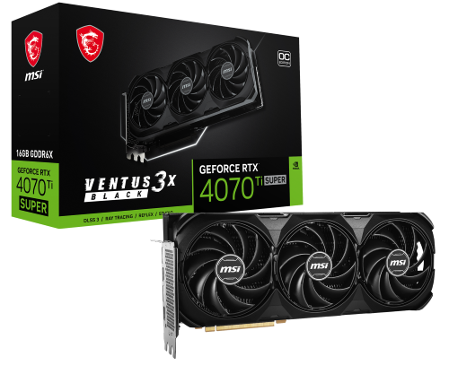 GeForce RTX 4070 Ti SUPER 16G VENTUS 3X BLACK OC