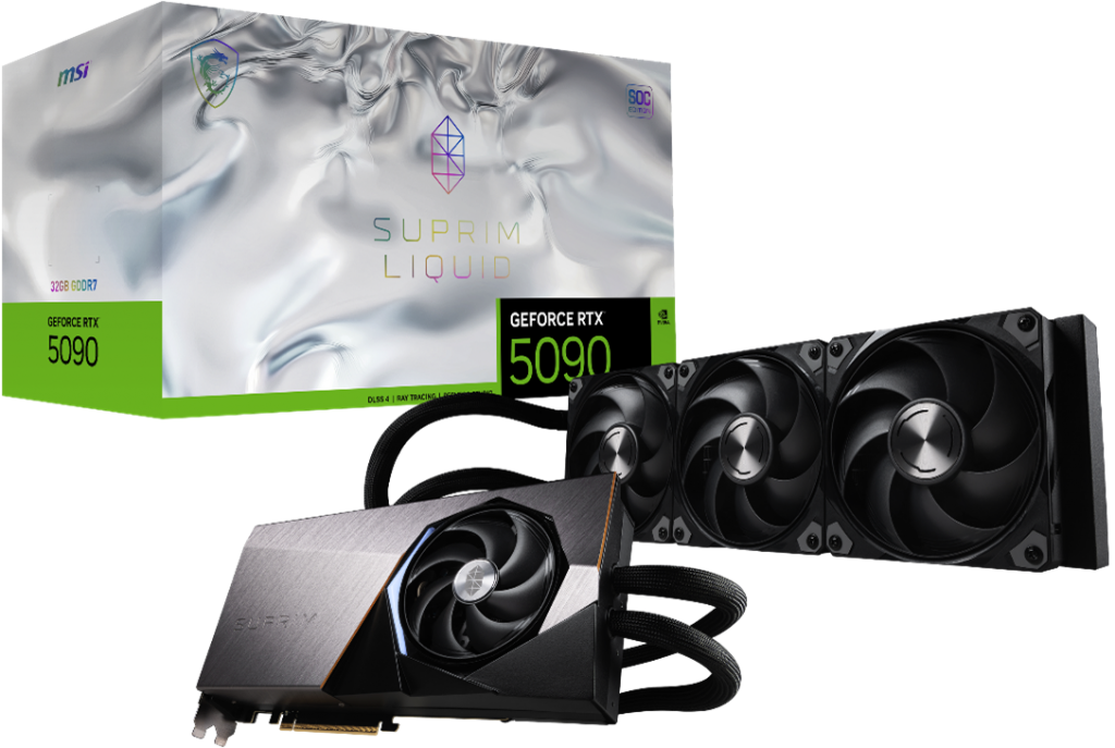 GeForce RTX 5090 32G SUPRIM LIQUID SOC