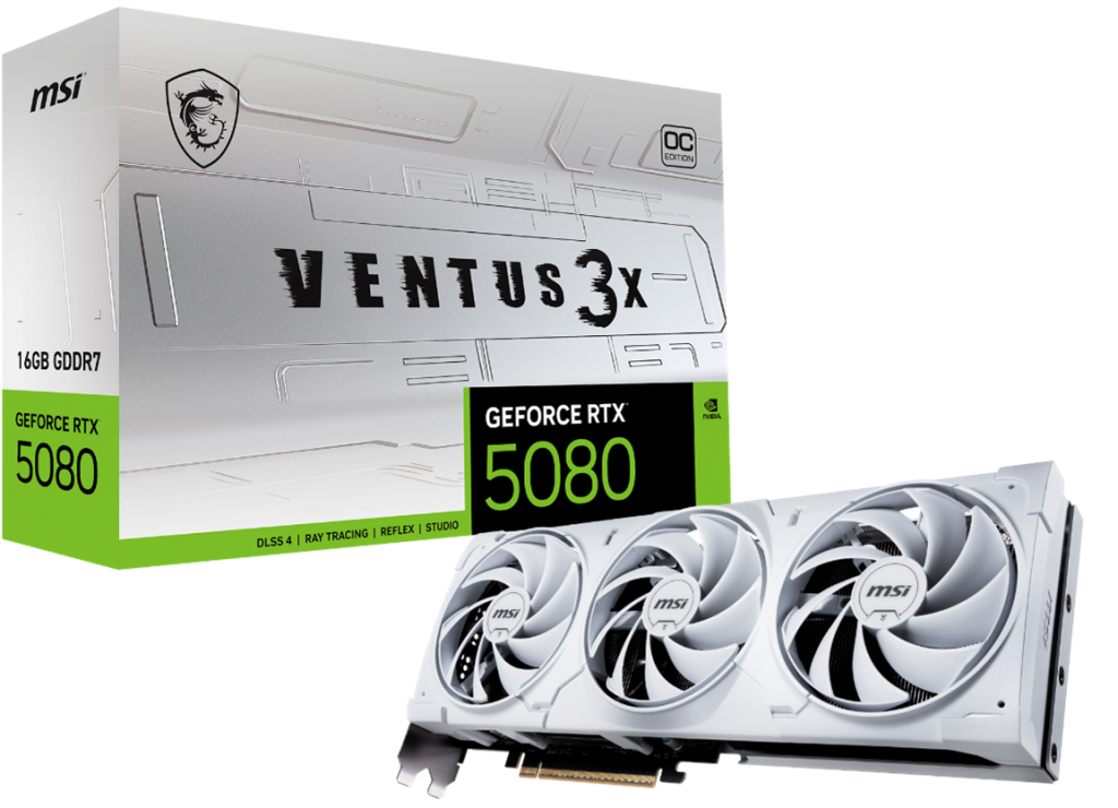 GeForce RTX 5080 16G VENTUS 3X OC WHITE